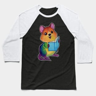 Rainbow quokka Baseball T-Shirt